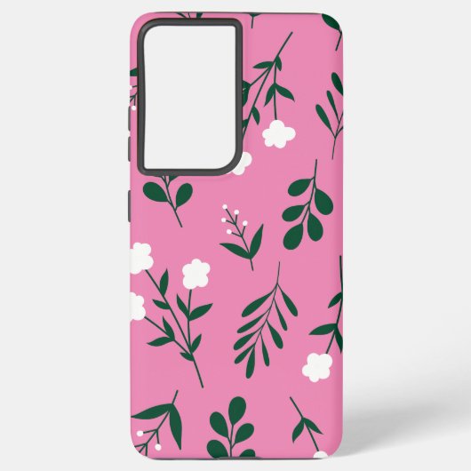 Rustic Elegant Floral Samsung Galaxy Hoesje (Achterkant)