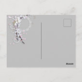 Rustic Elegant Floral Wedding Briefkaart (Achterkant)