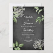 Rustic Elegant Floral Wedding Kaart (Voorkant)