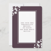 Rustic Elegant Foto aankondiging (Achterkant)