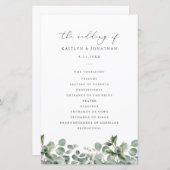 Rustic Elegant Greenery Eucalyptus Wedding (Voorkant / Achterkant)