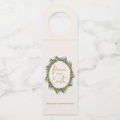 Rustic Elegant Kerstmis Wreater Peace on Earth Flessenhanger (Voorkant)