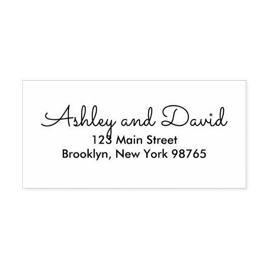 Rustic Elegant Return Address rubberstempel (Afrduk)