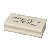 Rustic Elegant Return Address rubberstempel Rubberstempel (Stempel)