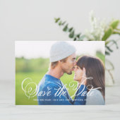 Rustic Elegant Script Photo Enregistrer la carte D (Debout devant)