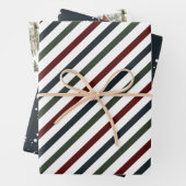 Rustic Elegant Snowy Winter | Kerstfeestdag Inpakpapier Vel (In situ)