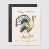 Rustic Elegant Turquie carte Bon thanksgiving (Devant / Derrière)