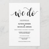 Rustic Elegant We doen een huwelijksuitnodiging Programma (Voorkant)