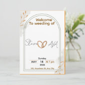 Rustic Elegant Wedding Invitation (Debout devant)