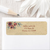 Rustic Elegant Wedding Return Address Labels (Insitu)