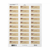 Rustic Elegant Wedding Return Address Labels (Full Sheet)