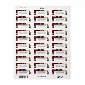 Rustic Elegant White Wedding Etiket (Full Sheet)