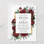 Rustic Elegant White Wedding Kaart (Voorkant)