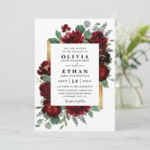 Rustic Elegant White Wedding Kaart (Staand voorkant)