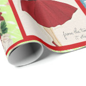 Rustic en Retro Advent Calendar Cadeaupapier (Rol Hoek)