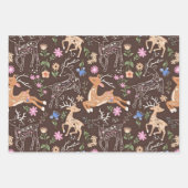 Rustic Enchanted Deer and Botanicals Inpakpapier Vel (Voorkant 3)