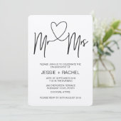 Rustic Engagement Party Invitation Future Mr & Mrs Kaart (Staand voorkant)