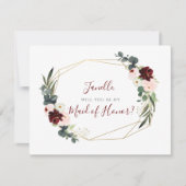 Rustic Eucalyptus Blush DIY Wees mijn zegen Kaart (Voorkant)