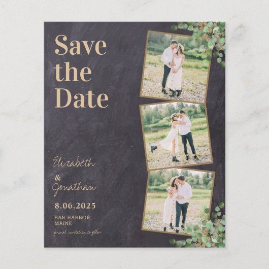 Rustic Eucalyptus budget Weddenschap bespaart datu (Voorkant)