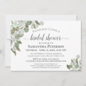 Rustic Eucalyptus en Greenery Vrijgezellenfeest Kaart (Voorkant)