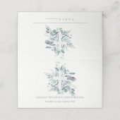 Rustic Eucalyptus Fern Foliage Cross Christening (Buitenkant ongevouwen)