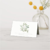 Rustic Eucalyptus Fern Foliage Cross Christening (Achterkant)