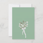 Rustic Eucalyptus Greenery Calendar Munt Wedding Save The Date (Achterkant)