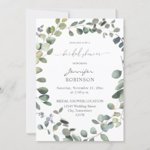 Rustic Eucalyptus Greenery Duo Vrijgezellenfeest Kaart