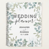 Rustic Eucalyptus Greenery Sage Wedding Planner (Voorkant)