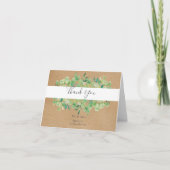 Rustic Eucalyptus Greenery Weddenschap Kaart (Voorkant)