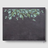 Rustic Eucalyptus Greenery Wedding Gastenboek (Achterkant)