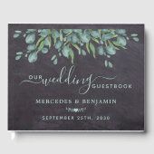 Rustic Eucalyptus Greenery Wedding Gastenboek (Voorkant)