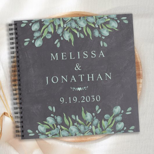 Rustic Eucalyptus Greenery Wedding Guestbook Notitieboek