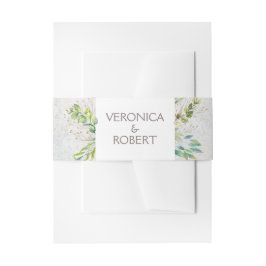 Rustic Eucalyptus Greenery Wedding Uitnodigingen Wikkel