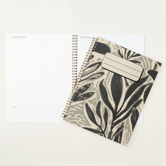 Rustic Eucalyptus Leaves & Branches Notebook Planner (Display)