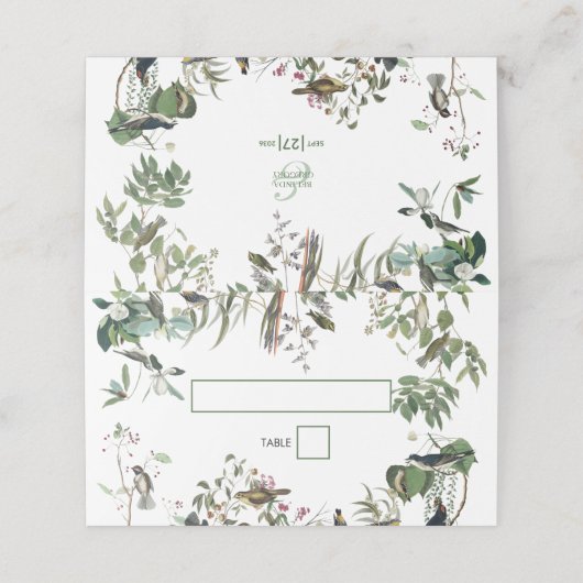 Rustic Eucalyptus Leaves  Greenery Wedding (Buitenkant ongevouwen)