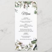 Rustic Eucalyptus Leaves Greenery Wedding Menu (Voorkant)