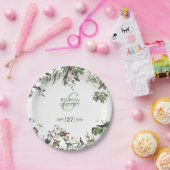 Rustic Eucalyptus Leaves  Greenery Wedding Papieren Bordje (Feest)