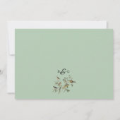 Rustic Eucalyptus Leaves Greenery Wedding Save The Date (Achterkant)