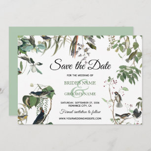 Rustic Eucalyptus Leaves  Greenery Wedding Save The Date