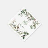 Rustic Eucalyptus Leaves  Greenery Wedding Servet (Hoek)