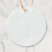 Rustic Eucalyptus Sage Green Wedding Bedankjes Labels (Achterkant)