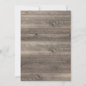 RUSTIC EUCALYPTUS TIMBER WEDDING INVITATION KAART (Achterkant)