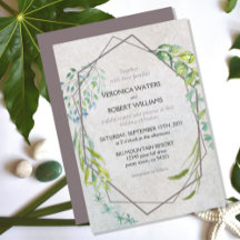 Rustic Eucalyptus Waterverf Greenery Wedding