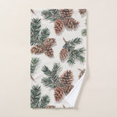 Rustic Evergreen Forest  (Serviette à main)