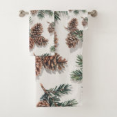Rustic Evergreen Forest  Bad Handdoek (Insitu)
