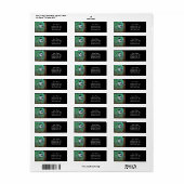 Rustic Evergreen Pine Chickadee Etiket (Full Sheet)