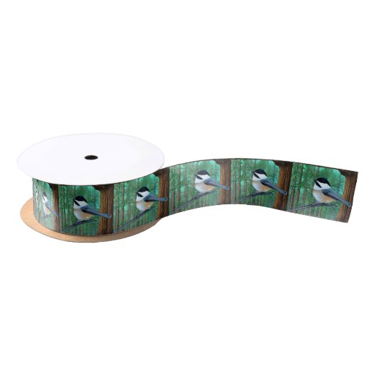 Rustic Evergreen Pine Chickadee Lint (Spoel)