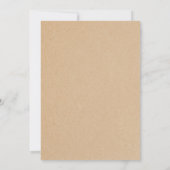 Rustic Evergreen Pine Tree Wedding Invitations Kaart (Achterkant)