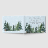 Rustic Evergreen Winter Pine Wedding Gastenboek (Volledig)